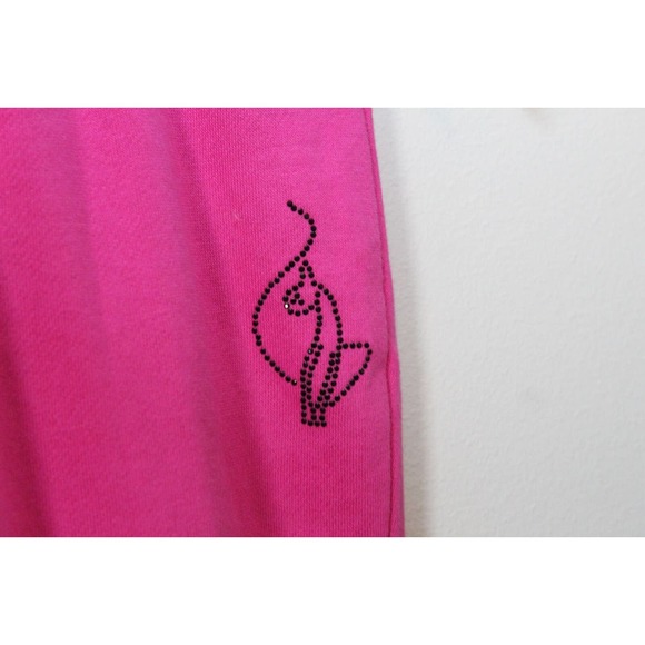 NWT Baby Phat Y2K Bling Logo Sweatpants Rhinestone Pink Plus Size 2X H14232 - Picture 5 of 13